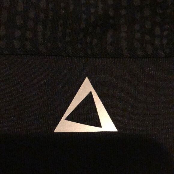 PrismSport Black w/Vertical Dot Stripes Sports Bra - Picture 5 of 6